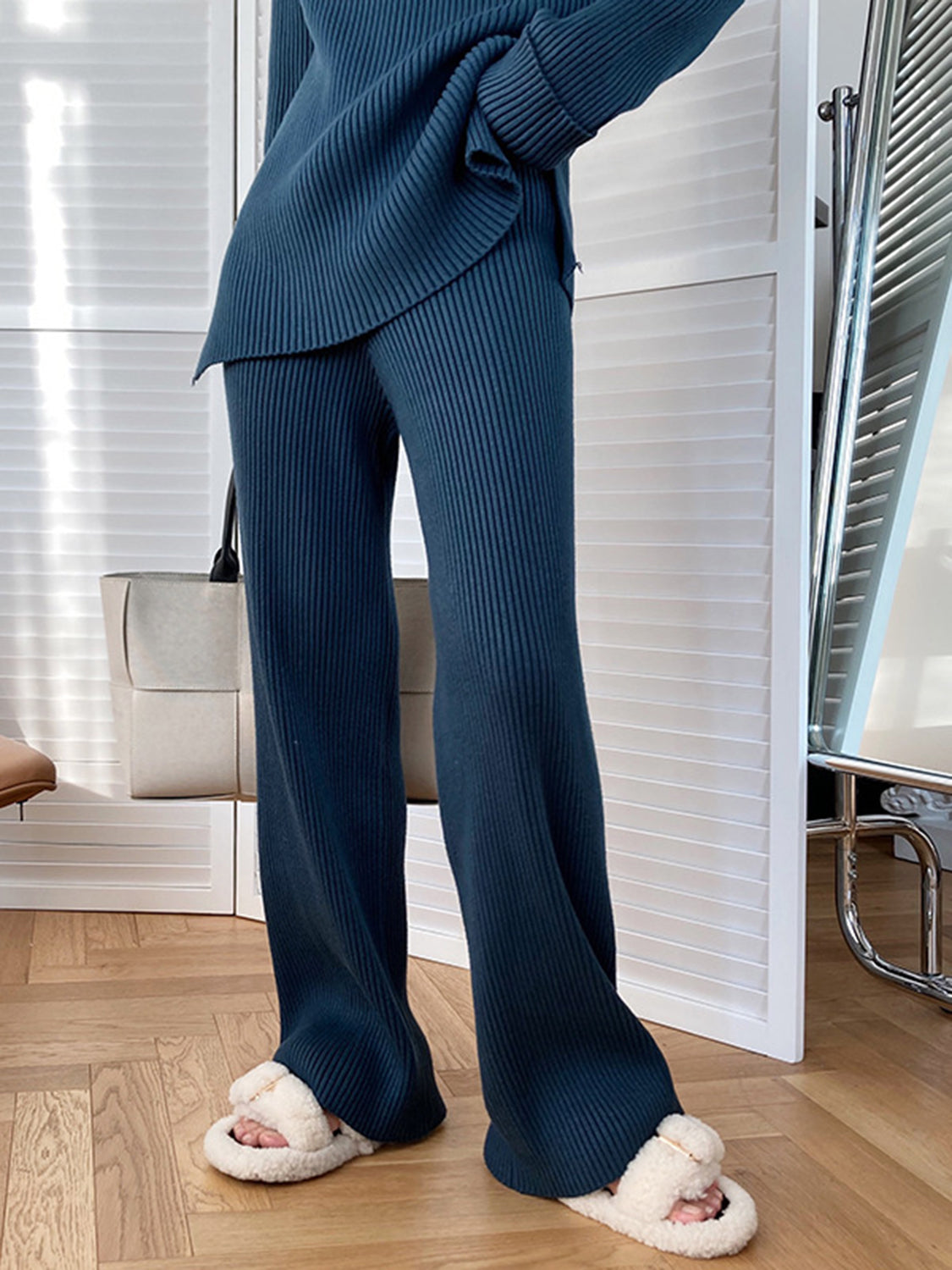 Mock Neck Raglan Sleeve Top and Pants Sweater Set - Danielle and Jason Baker LLC - Danielle Baker's Boutique