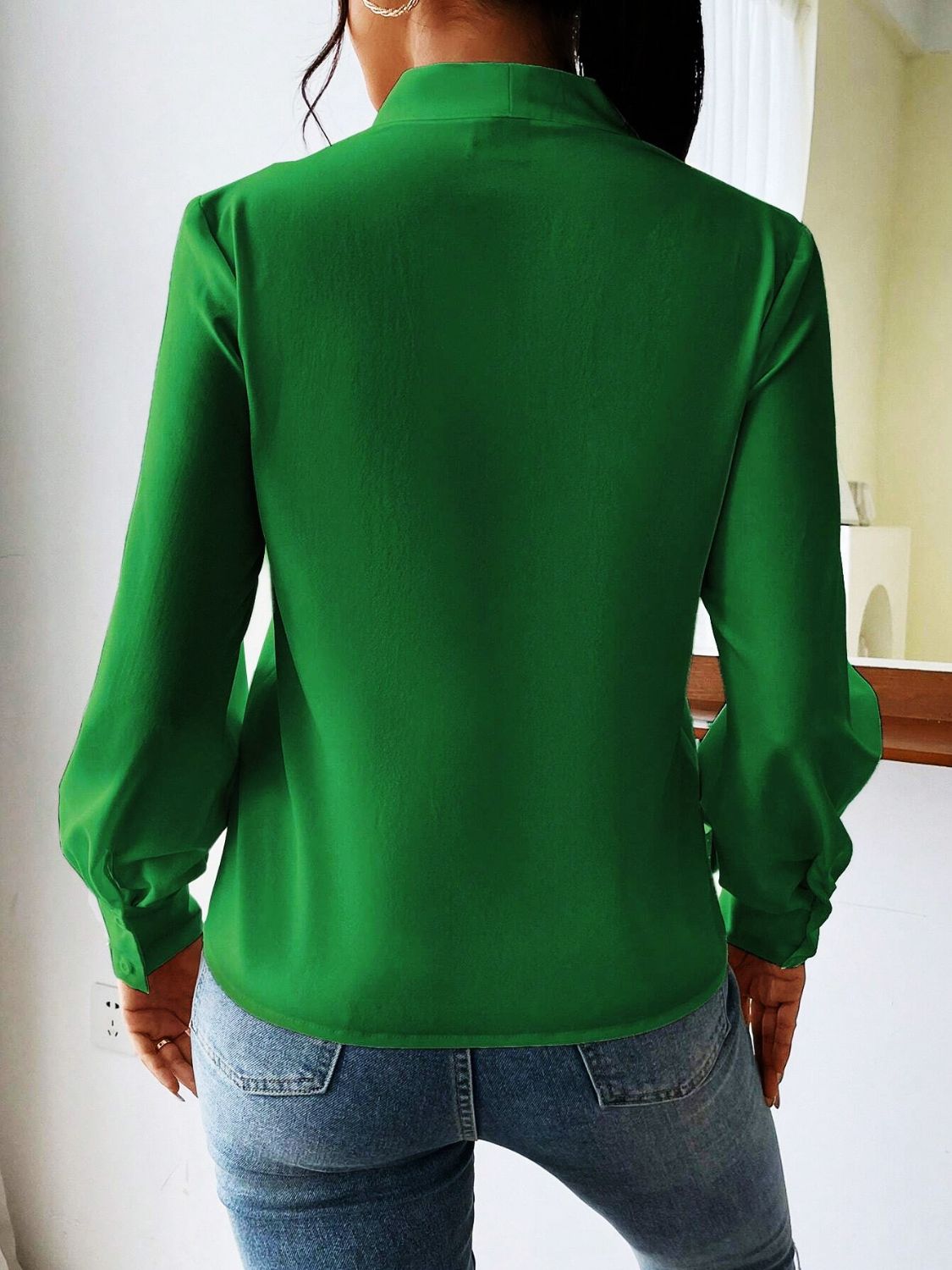 V Neck Long Sleeve Top - Danielle and Jason Baker LLC - Danielle Baker's Boutique
