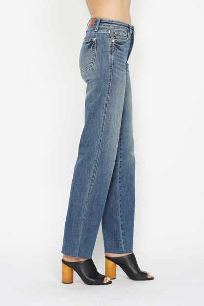 Judy Blue Full Size Tummy Control Straight Jeans - Danielle and Jason Baker LLC - Danielle Baker's Boutique