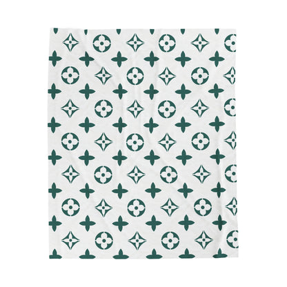 Designer Inspired Pattern Velveteen Plush Blanket - Danielle and Jason Baker LLC - Danielle Baker's Boutique