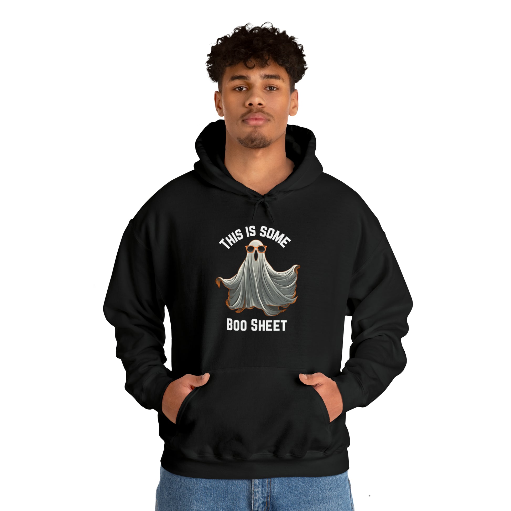 This Is Some Boo Sheet Funny Halloween Ghost Hooded Sweatshirt - Danielle and Jason Baker LLC - Danielle Baker's Boutique