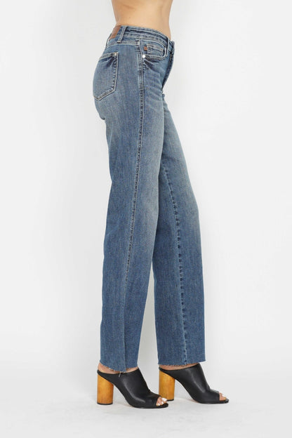 Judy Blue Full Size Tummy Control Straight Jeans - Danielle and Jason Baker LLC - Danielle Baker's Boutique