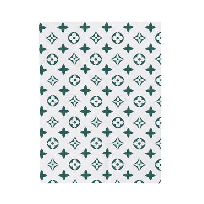 Designer Inspired Pattern Velveteen Plush Blanket - Danielle and Jason Baker LLC - Danielle Baker's Boutique