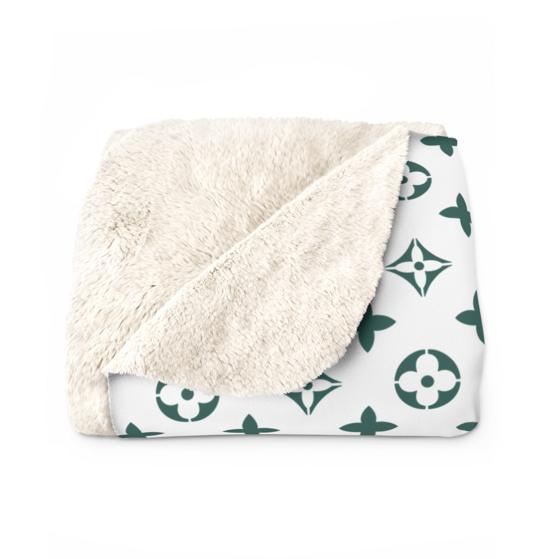 Designer Inspired Pattern Sherpa Fleece Blanket - Danielle and Jason Baker LLC - Danielle Baker's Boutique