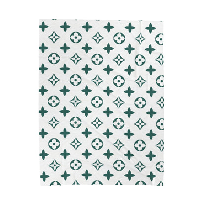 Designer Inspired Pattern Velveteen Plush Blanket - Danielle and Jason Baker LLC - Danielle Baker's Boutique