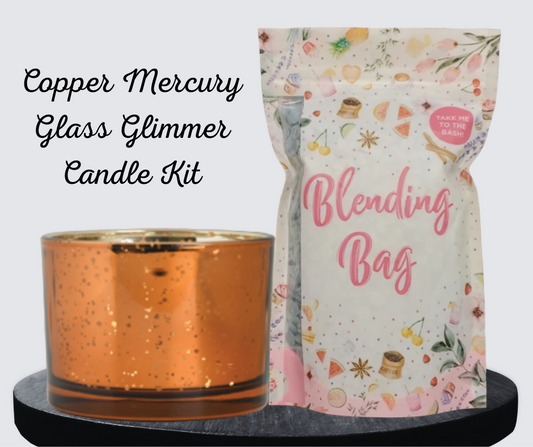 Copper Mercury Glass Glimmer Candle Kit