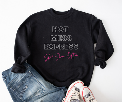 Hot Mess Express Sh*t Show Edition Funny Mom Life - Long Sleeve T-Shirt