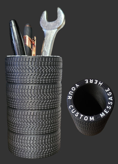 Car Tire Stack Ink Pen Holder - Danielle and Jason Baker LLC - Danielle Baker's Boutique