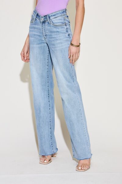 Judy Blue Full Size V Front Waistband Straight Jeans - Danielle and Jason Baker LLC - Danielle Baker's Boutique